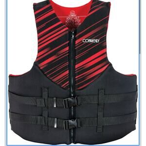 Connelly Coast Guard Approved Vest, Promo Neoprene Red - 4XLT Life Jacket